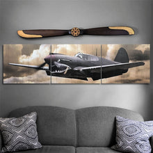  P-40 Warhawk Wood Triptych