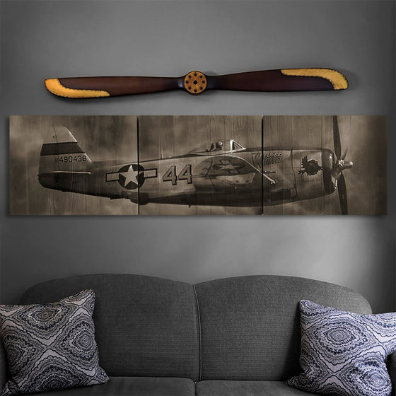 P-47 Thunderbolt Wood Triptych