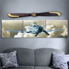  P-51 Fly By Aviation Triptych