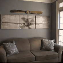  P-51 Mustang Wood Triptych
