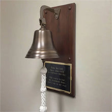  Personalized Commemorative Plaque Bell- Antiqued