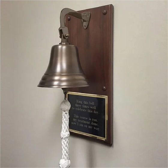 Personalized Commemorative Plaque Bell- Antiqued