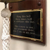 Personalized Commemorative Plaque Bell- Antiqued