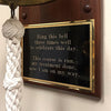 Personalized Commemorative Plaque Bell - Polished