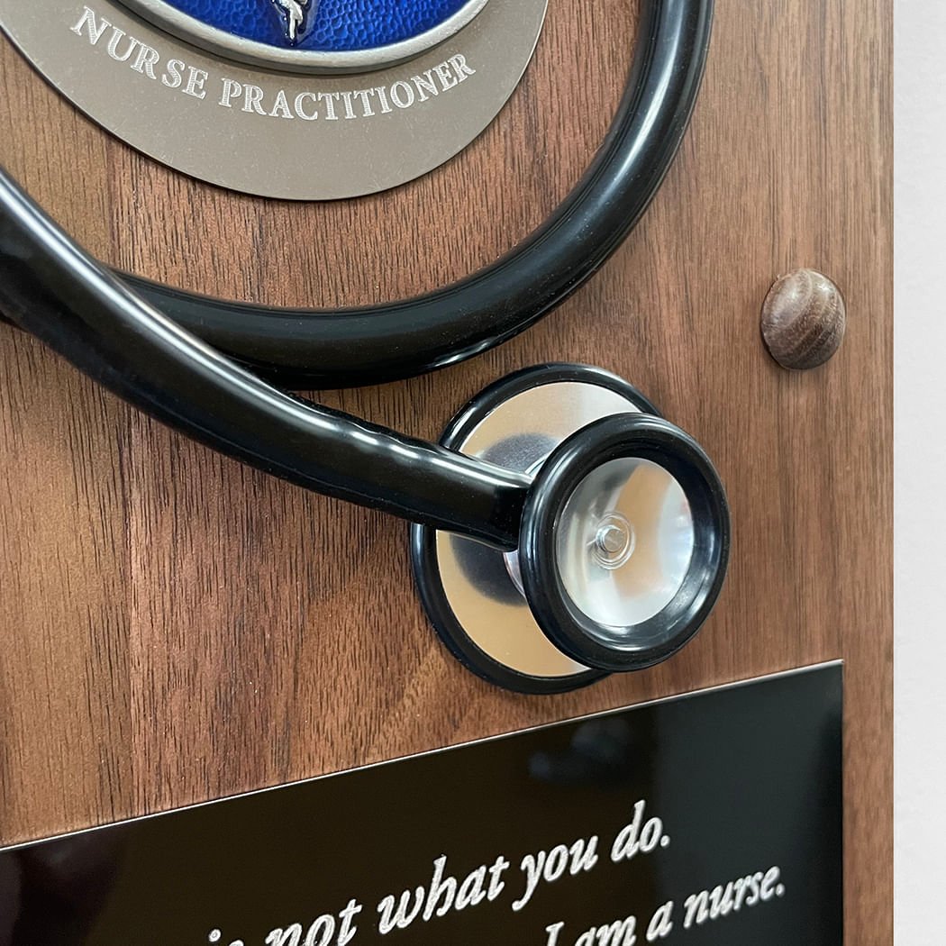 Personalized Nurse Solid Wood Plaque – A Simpler Time