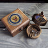 Personalized U.S. Navy Color  Military Compass