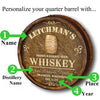 Personalized Whiskey Barrel Sign