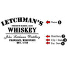Personalized Whiskey Label Barrel Sign