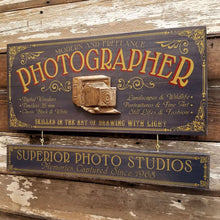  Photographer Wood Plank Sign with Optional Personalization