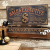 Sales Executive Wood Sign with Optional Personalization
