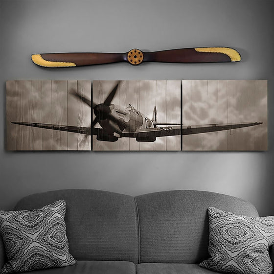 Spitfire Wood Triptych