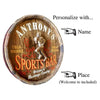 Sports Bar Personalized Barrel End Sign