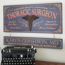  Thoracic Surgeon Wood Sign with Optional Nameboard