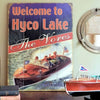 Vintage Boat Personalized Lake Cabin Sign