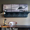 Vintage DC-3 Airliner Wooden Triptych