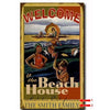 Welcome to the Beach House Family Style Personalized Sign