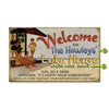 Welcome to the Lake House Funny Retro Personalized Sign