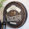 Wine Bar Barrel End Personalized Sign