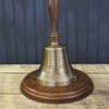 X-Large Antique Brass Hand Bell- 13 Inch Tall